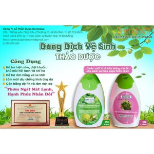 Dung dịch vệ sinh Dermalux - Màu Hồng