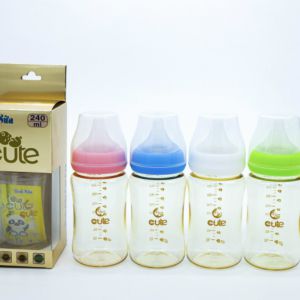 Bình Sữa Cổ Rộng PPSU Cute - JP 240ml