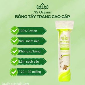 BÔNG TẨY TRANG SIÊU MỀN MỊN NS ORGANIC