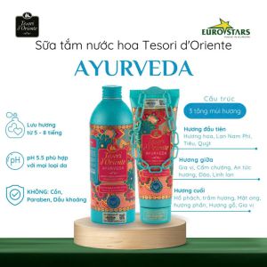 Sữa tắm nước hoa Tesori d’Oriente 250ml - Ayurveda